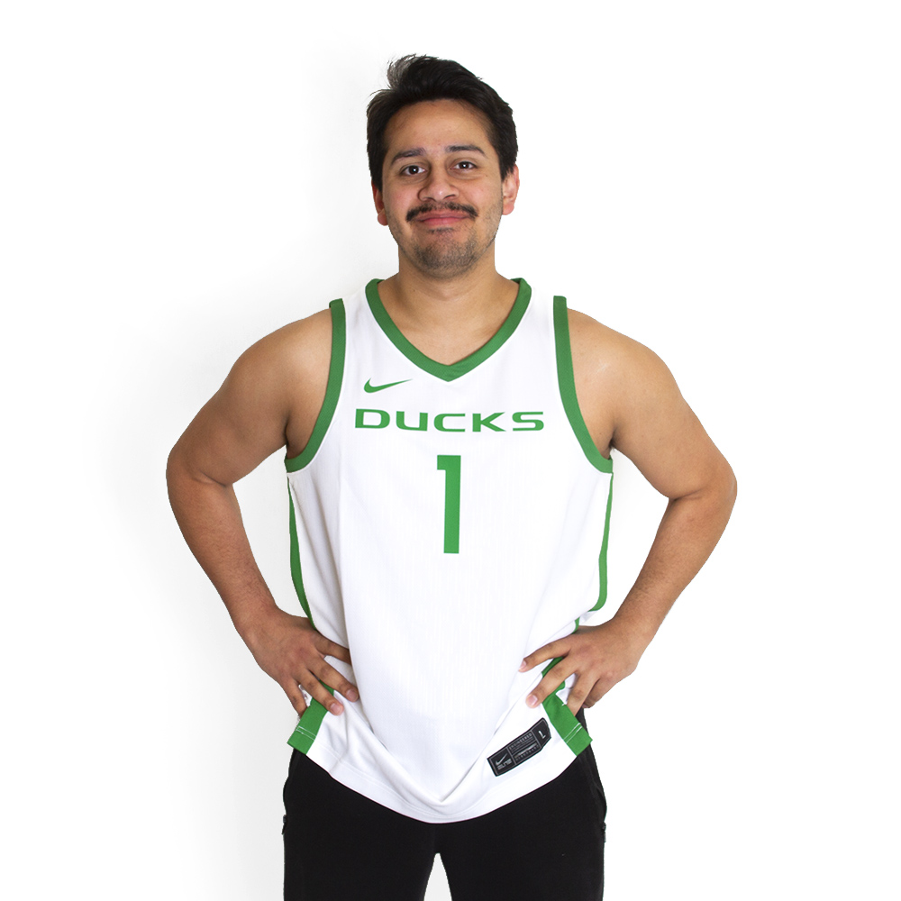 Ducks, Nike, White, Jerseys, Performance/Dri-FIT, Men, Basketball, 618736